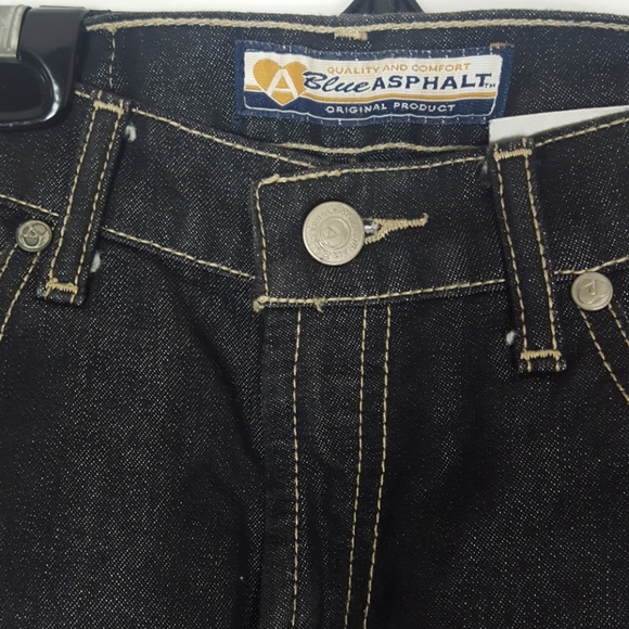 Blue Asphalt Wide Leg Flare Jean Black SZ 3 - Picture 4 of 7